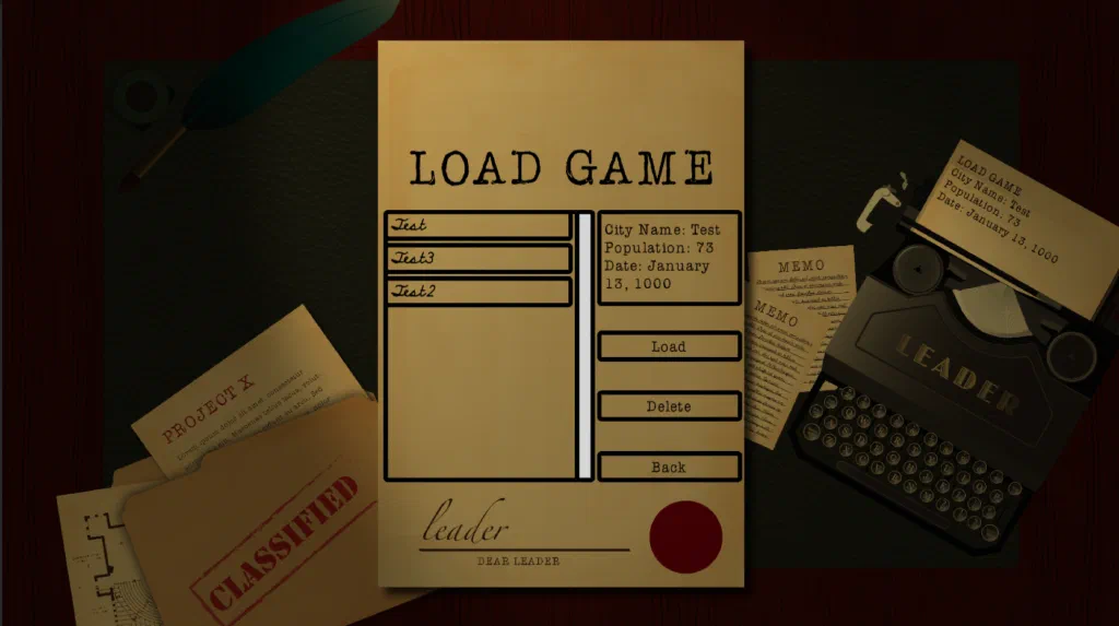Screenshot of the game