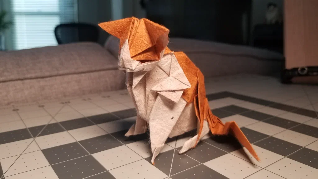 Photo of the folded model