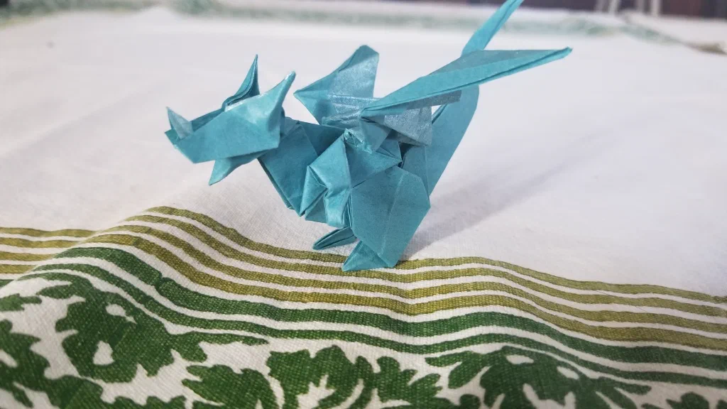 Photo of the folded model