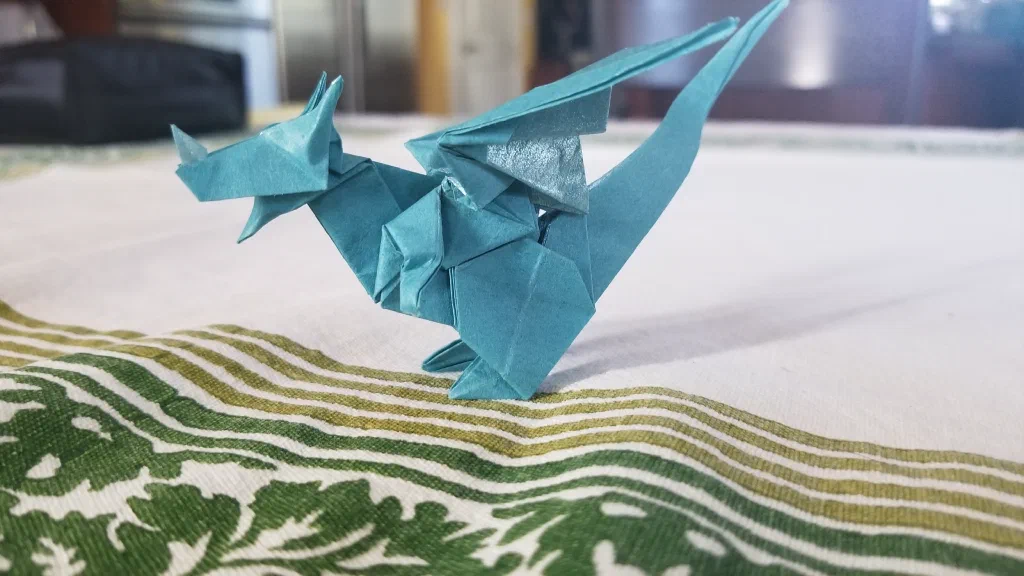 Photo of the folded model