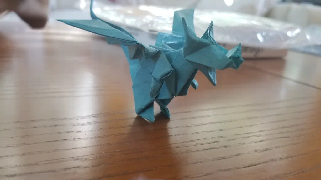 Photo of the folded model