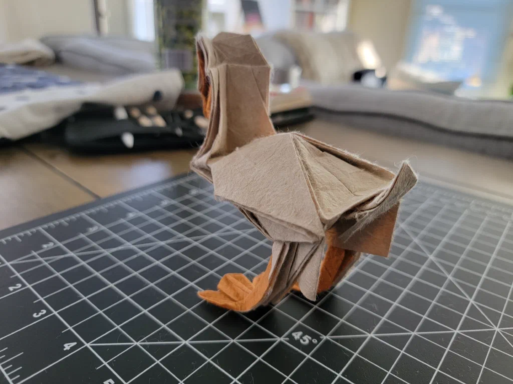 Photo of the folded model