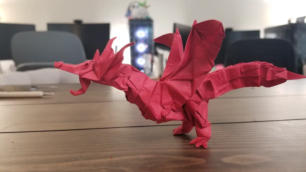 Photo of the folded model