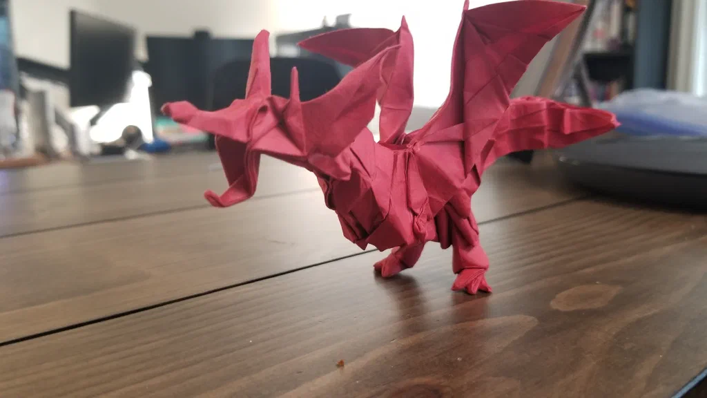 Photo of the folded model