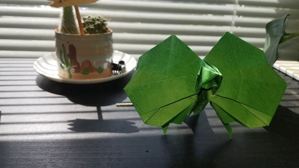 Photo of the folded model