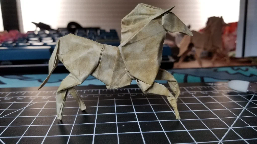 Photo of the folded model