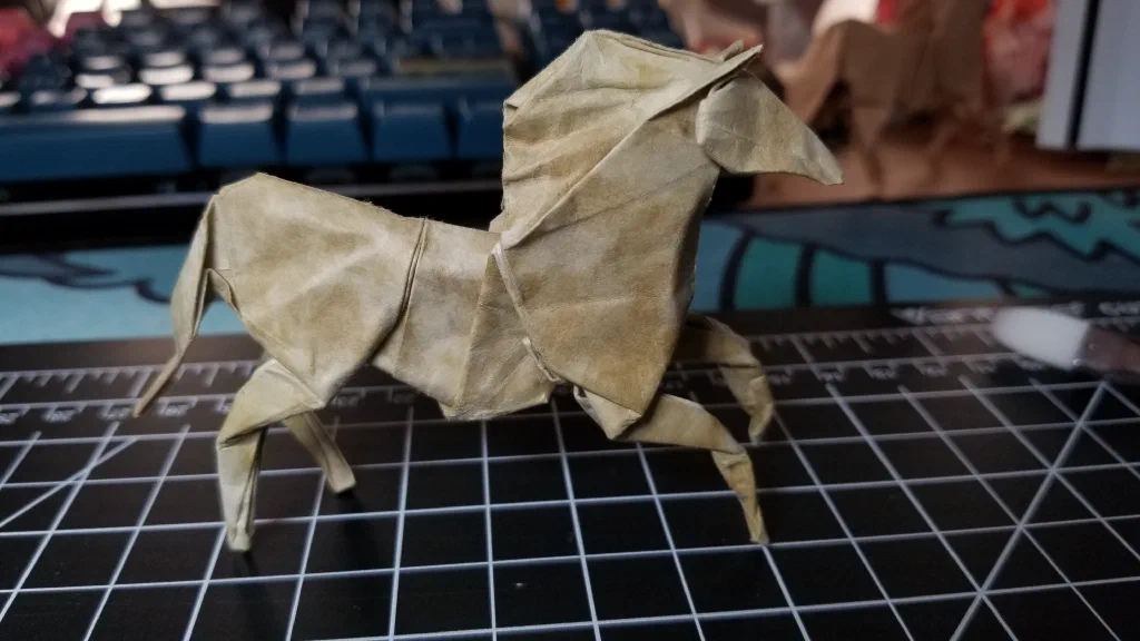 Photo of the folded model