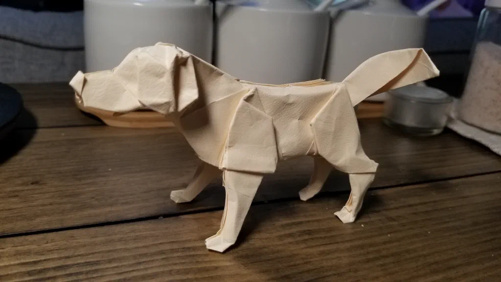 Photo of the folded model