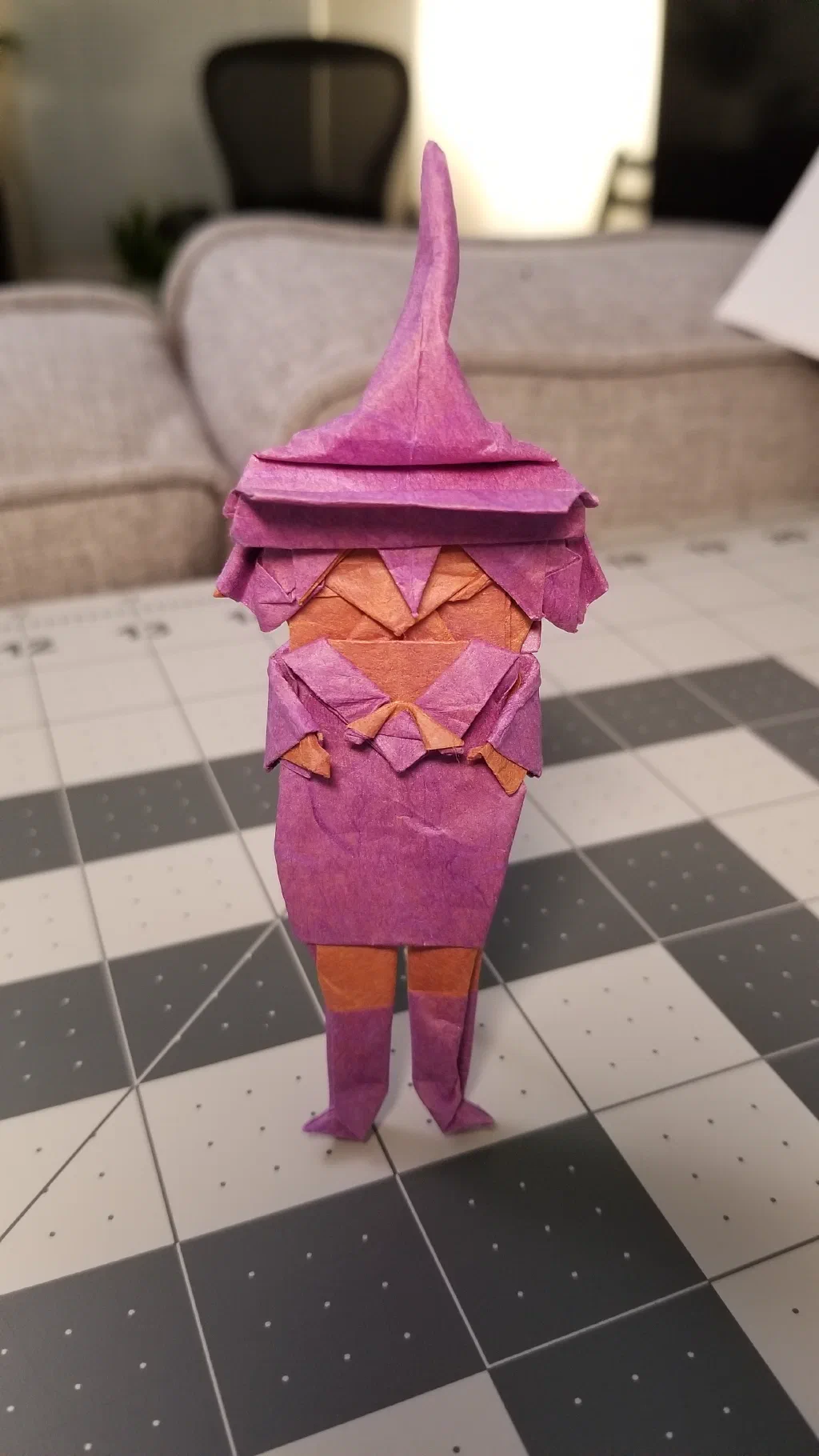 Photo of the folded model