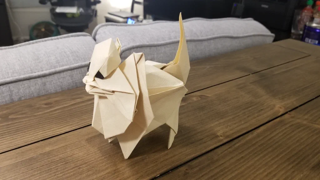 Photo of the folded model