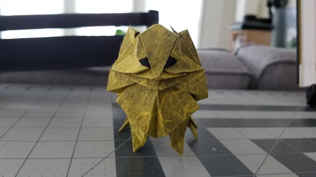 Photo of the folded model