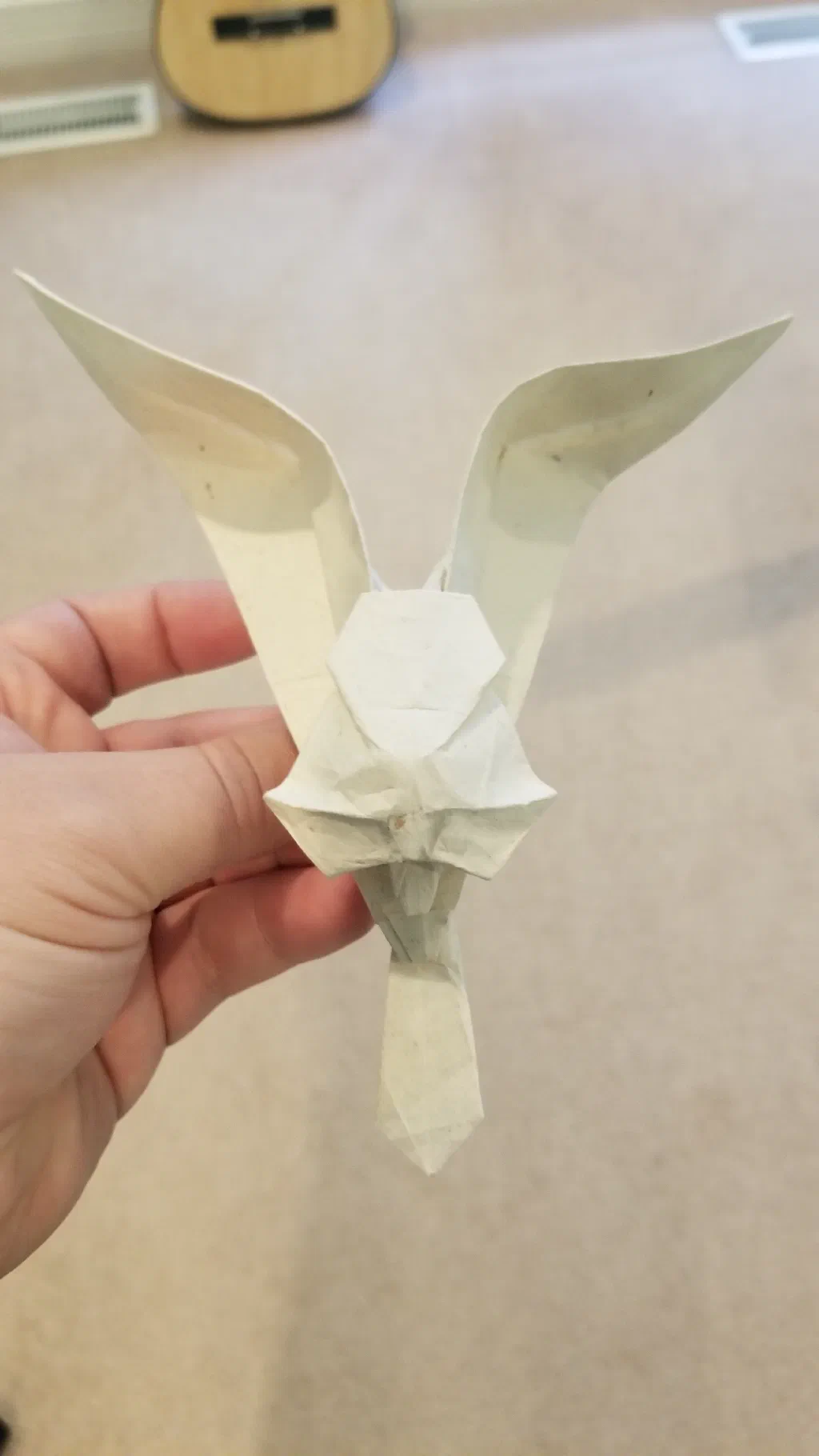 Photo of the folded model