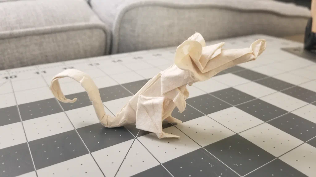 Photo of the folded model