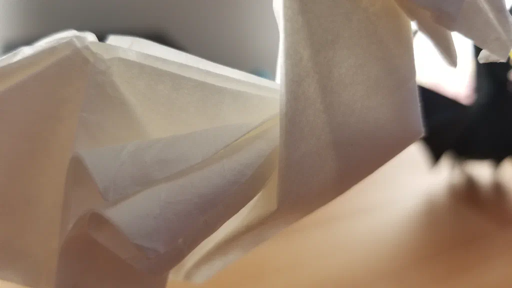 Photo of the folded model