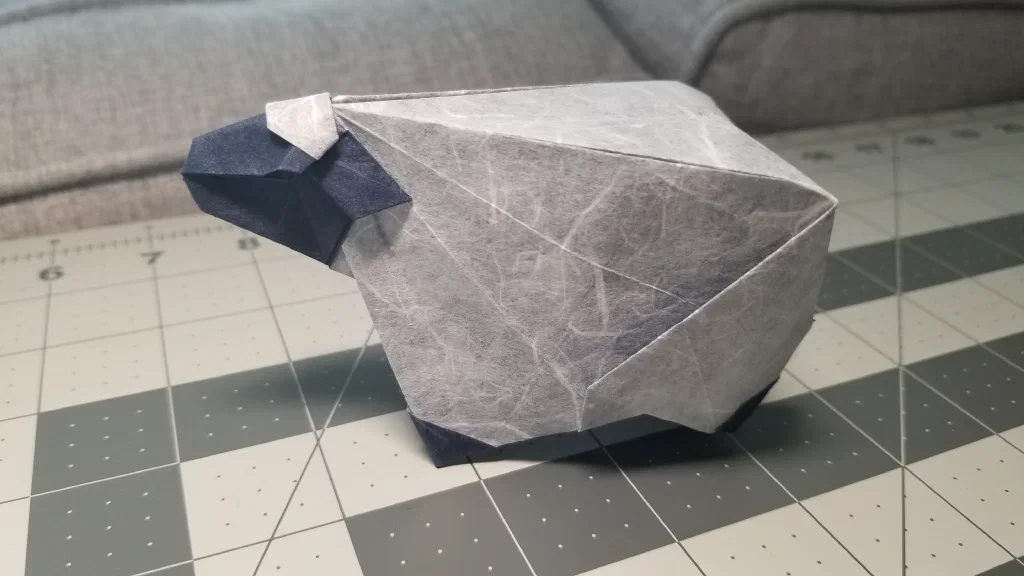 Photo of the folded model