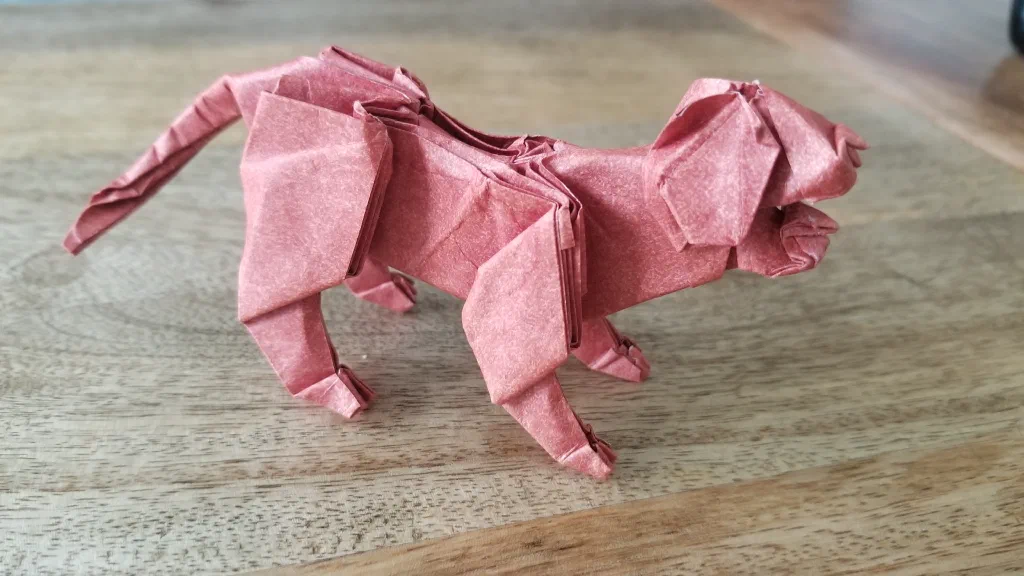 Photo of the folded model