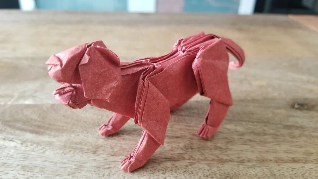 Photo of the folded model