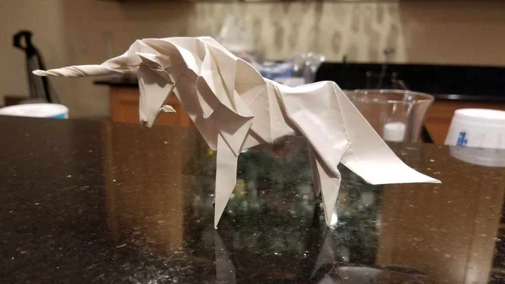Photo of the folded model